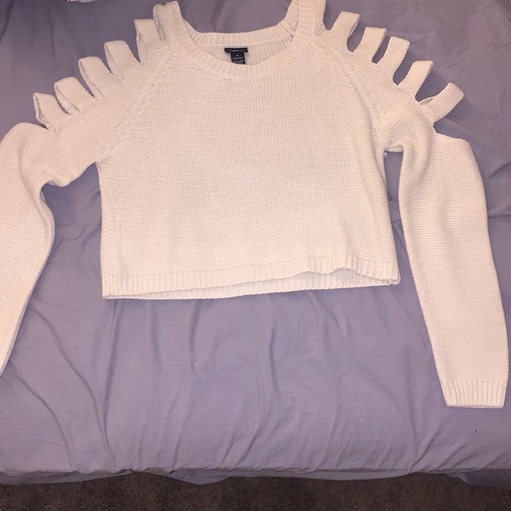 Open shoulder sweater (kind of a crop top)